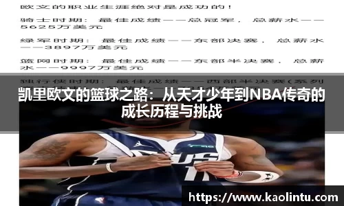 凯里欧文的篮球之路：从天才少年到NBA传奇的成长历程与挑战
